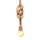 Luminária Pendente Design Rustico Retrô Corda Sisal 1,25m