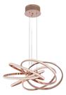 Luminária Pendente Dinámica Arco Led 43w - Rose gold