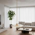 Luminária Pendente Disco Prato Craquelado LED 3 Tons de Luz