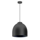 Luminária pendente em alimínio cabo PP cor chumbo 350mm 1xE27 - Blumenau