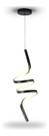 Luminária Pendente Espiral 18w Led Cabeceira Decor Dourado ou Preto