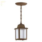 Luminaria Pendente Externo Colonial Plastico Marrom Alz15