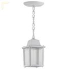 Luminaria Pendente Externo Vintage Colonial Injetado Branco Alz16