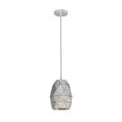 Luminária Pendente Faces Oval Branco em Aço Startec - Bivolt