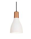 Luminária Pendente Garrafa Branco 1 Lamp. - Tks