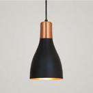 Luminária Pendente Garrafa Preto 1 Lamp. - Tks