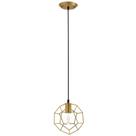 Luminária: pendente geométrico Modway Pique Rose Gold 22x22x191 cm
