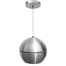 Luminária Pendente Globe Metal Line Alumínio Escovado 1 x E27