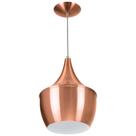 Luminária Pendente Gourmet Balão 32X25cm Cobre