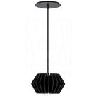 Luminária Pendente Hexagon M Madeira E27 Decoração Moderno