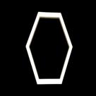 Luminaria Pendente Hexagonal Cabo Aço 110v ou 220v Luminaria Pendente Hexagonal Cabo Aço 110v ou 220v