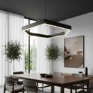Luminária Pendente Hexagono LED Hexagonal Suspenso 60cm diâmetro Luminária Pendente Hexagono LED Hexagonal Suspenso 60cm diâmetro