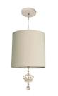 Luminária Pendente Infantil Coroa 25x25 1e-27 Cor:Cinza