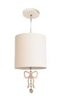 Luminária Pendente Infantil Laço Branco 25x25 1E27