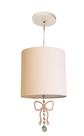 Luminária Pendente Infantil Laço Crú 25x25 1E27