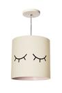 Luminária Pendente Infantil Olhinho 25x25 1e27 Bivolt Branco