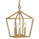 Luminária pendente JONATHAN Y JYL7601B Lanterna Pagoda LED de 25 cm