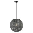 Luminária pendente JONATHAN Y Luna 40 cm Bohemian Woven Rattan LED