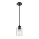 Luminária pendente KLSS Modern Black Farmhouse Glass