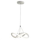 Luminária Pendente LED 25W Design Moderno 35cm Luz 3em1 Branco - Nitrolux