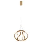 Luminária Pendente Led 39W 3000K Ø26cm Metal Dourado Sindora