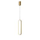Luminária Pendente Led 40cm Luz 3em1 Design Oval Moderno