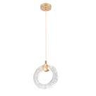 Luminária Pendente Led Arco Cristal Cabeceira Lavabo 6W 20cm