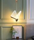 Luminária Pendente Led Borboleta Gold Bivolt Moderno 3000k