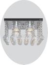 Luminária Pendente Led Chuva Reta Base Inox