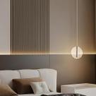 Luminária Pendente Led Circular Acrílico Moderno Teto Sala Quarto Lavabo Cabeceira