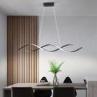 Luminária Pendente Led Espiral Dna Moderno Mesa E Sala 35W 3000K