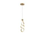 Luminária Pendente Led Espiral Moderno Sala Quarto 20W - Nitrolux