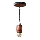 Luminária Pendente Lustre em Madeira Maciça Barril Colonial Retrô Vintage Ideal para Pegolados Sítios Chalés Luminária Pendente Lustre em Madeira Maciça Barril Colonial Retrô Vintage Ideal para Pegolados Sítios Chalés