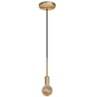 Luminária Pendente Lustre Infinite 21Cm Dourado + Led G95