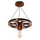 Luminária Pendente Lustre Roda de Carroça em Madeira Maciça 33cm Rústico Colonial Vintage Retrô Luminária Pendente Lustre Roda de Carroça em Madeira Maciça 33cm Rústico Colonial Vintage Retrô