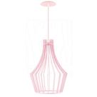 Luminária Pendente Madeira Laurel 30cm Soquete E27 Sala