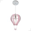 Luminária Pendente Menino(a) Balão Rosa Infantil Teto Kid