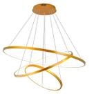 Luminária Pendente Moderno 3 Aros Anéis Ideal para Sala De Jantar, Mesa, Quarto com 03 tipos de iluminação branco quente, morno ou fria Somente 220v Luminária Pendente Moderno 3 Aros Anéis Ideal para Sala De Jantar, Mesa, Quarto com 03 tipos de iluminação branco quente, morno ou fria Somente 220v