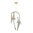 Luminaria Pendente Perch Passaros Origami Led Perch Branco