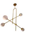 Luminaria pendente plafon 4globos vidro 12cm 4xg9