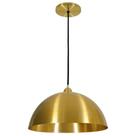 Luminária Pendente Prelúdio 1803 C/ 1 Cúpula Alumínio 370mm