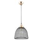Luminaria Pendente Preto E Dourado Aramado Bella Xn001g - BELLA ILUMINAÇÃO
