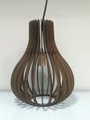 Luminária Pendente Regulus Lustre Decorativo Madeira Sistema Casa Inteligênte Alexa Google Home