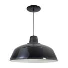 Luminária Pendente Retro 34cm Com Interior Branco Brilho Com Fiação 110/220v