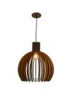 Luminária Pendente Ripado 40cm Mesa Balcão Bancada Área Gourmet