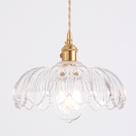 Luminária pendente Shenmoyl com abajur de vidro transparente Scindapsus