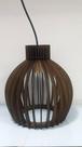 Luminária Pendente Spica Lustre Decorativo Madeira