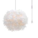 Luminária pendente Surpars House White Feather Chandelier