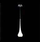 Luminária Pendente Taça Vidro Branco 1 Lamp. E27 Ref: SE 0632 - Chandelie