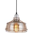 Luminária pendente taschibra aro 260 1xe27 âmbar